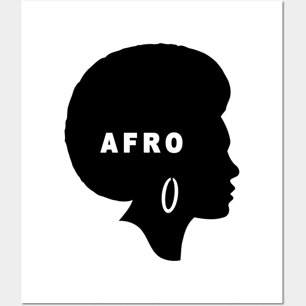 I Love My Afro Hair Wall Art by Obehiclothes